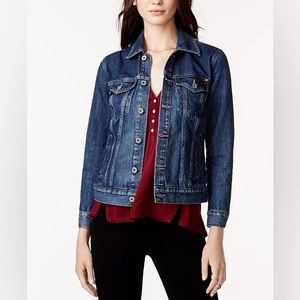 LUCKY BRAND  Tomboy Trucker Blue Denim Jacket Size M NWOT